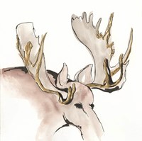 Gilded Moose Fine Art Print