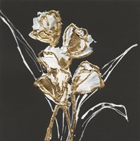 Gilded Tulips Framed Print