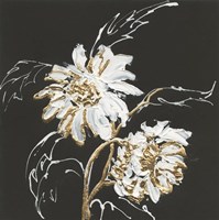 Gilded Sunflowers Framed Print