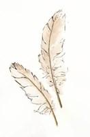 Gold Feathers I Fine Art Print