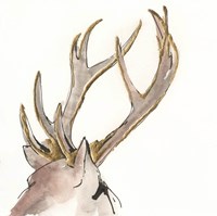 Gilded Deer Framed Print