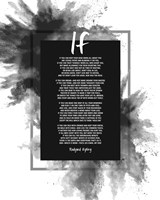 If by Rudyard Kipling - Powder Explosion Gray Fine Art Print