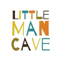 Little Man Cave Warm Color Palette Fine Art Print