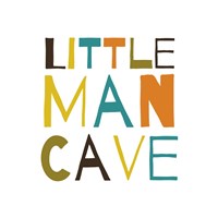 Little Man Cave Warm Color Palette Fine Art Print