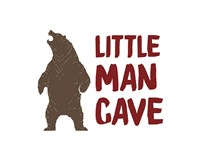 Little Man Cave Standing Bear Color Fine Art Print