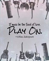 If Music Be The Food Of Love Shakespeare Musical Instruments Fine Art Print