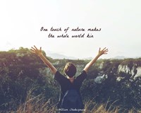 One Touch of Nature Shakespeare Hiker Color Fine Art Print