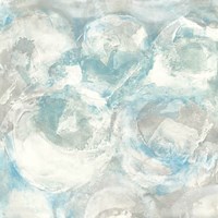 Pale Blue Circles III Framed Print