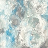 Pale Blue Circles I Framed Print