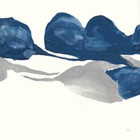 Sapphire and Gray II Fine Art Print