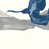 Sapphire and Gray I Framed Print