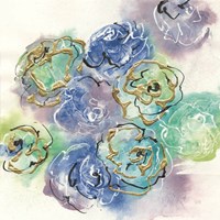 Gold Edged Roses I Fine Art Print