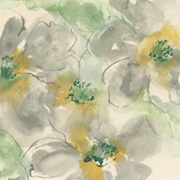 Silver Quince II Teal Fine Art Print