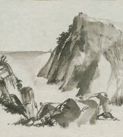 Sumi Rocks Cream Fine Art Print