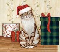 Christmas Kitty  III Fine Art Print
