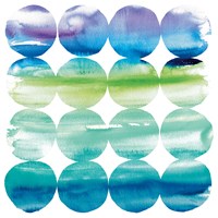 Summer Dots Crop with White Border Fine Art Print