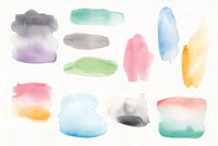 Watercolor Swatch Element Fine Art Print
