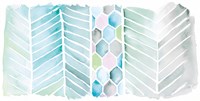 Watercolor Chevron Bright Fine Art Print