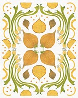 Retro Onion Otomi Framed Print