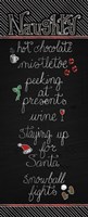 Christmas Chalkboard Naughty Fine Art Print