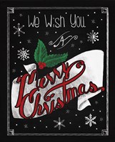 Christmas Chalkboard I Fine Art Print
