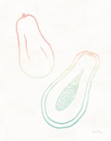 Sunset Palms Fruit I Framed Print