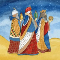 Christmas in Bethlehem I with Stars Fine Art Print