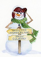 Snowman Saying III Fine Art Print