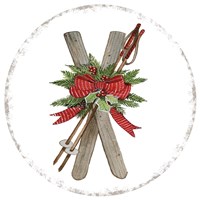 Holiday Sports IV Round Fine Art Print