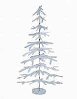 Coastal Holiday Tree IV Red Fine Art Print