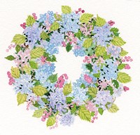 Spring Wreath I Fine Art Print