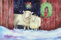 Christmas Sheep Fine Art Print