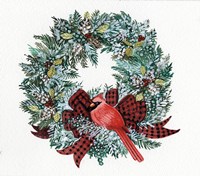 Holiday Wreath I Fine Art Print