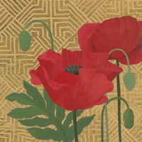 More Poppies with Pattern Fine Art Print