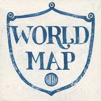 Indigo Gild Crest II Framed Print