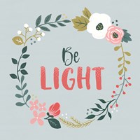 Wildflower Daydreams III Be Light Framed Print