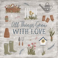 Blooming Garden II Framed Print