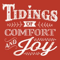 Comfort and Joy Red Fine Art Print