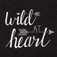 Wild at Heart Black Fine Art Print