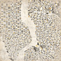 Neutral New York Map Fine Art Print
