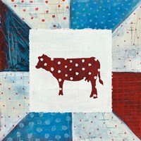 Modern Americana Farm Quilt IV Framed Print