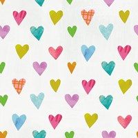 Unicorn Magic Pattern II Crop Framed Print