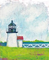 Cloudy Light I Green Fine Art Print