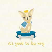 Good Dogs Chihuahua on Linen Fine Art Print