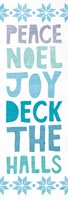Deck the Halls Words Fine Art Print
