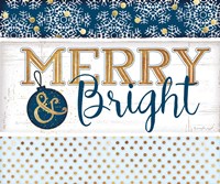 Merry & Bright Blue Fine Art Print