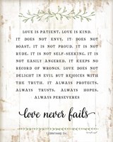 Love Is Patient Framed Print