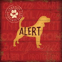 Alert Dog Fine Art Print