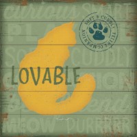 Loveable Cat Framed Print