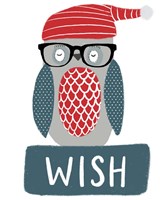 Hip Holiday Owl Fine Art Print
